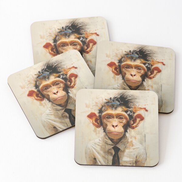 Item preview, Chimpancé abstracto designed and sold by whitecat23.