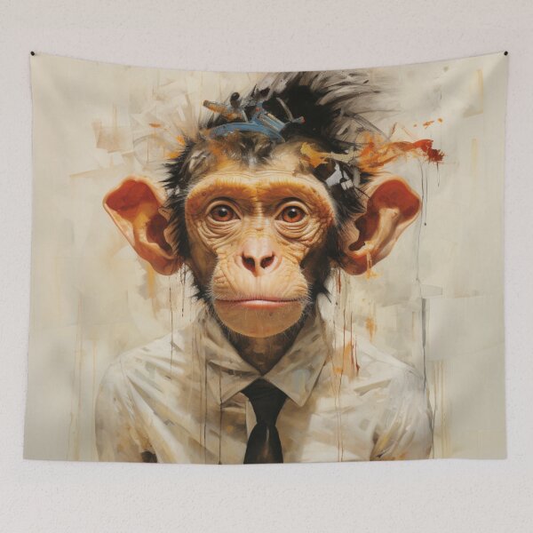Item preview, Chimpancé abstracto designed and sold by whitecat23.