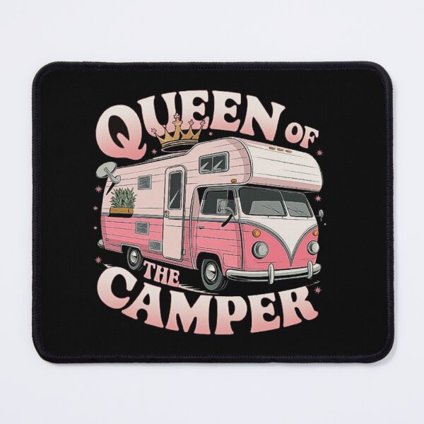 Item preview, Pink Vintage Caravan with Crown Design for Travel Lovers designed and sold by love3617.