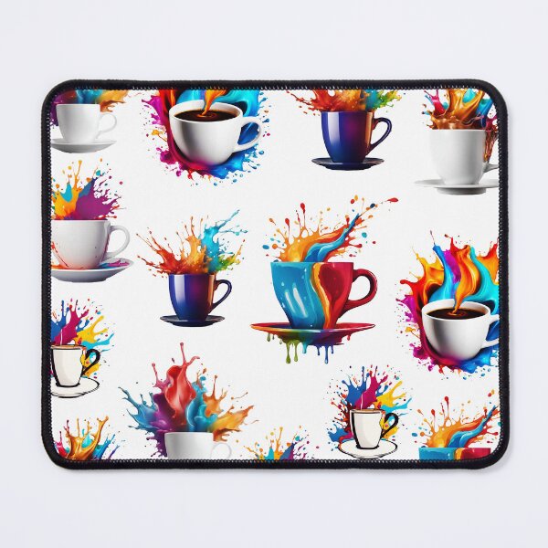 Item preview, Coffee Cup with Bright Paint Splash Pattern 1 designed and sold by Tom-Johnson.
