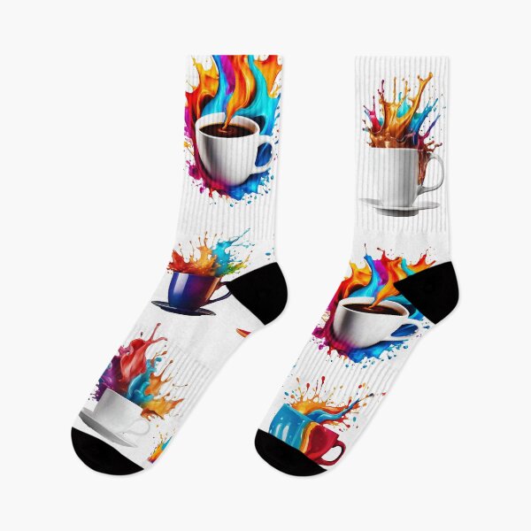 Item preview, Coffee Cup with Bright Paint Splash Pattern 1 designed and sold by Tom-Johnson.
