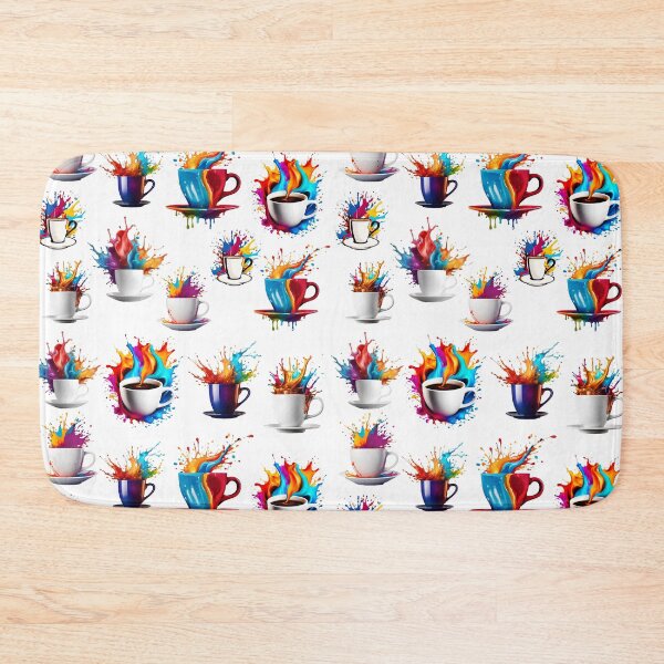 Item preview, Coffee Cup with Bright Paint Splash Pattern 2 designed and sold by Tom-Johnson.