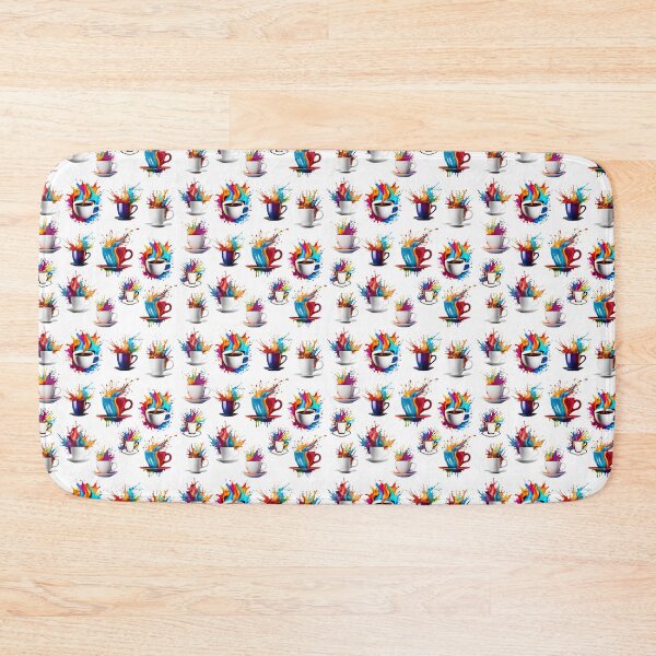 Item preview, Coffee Cup with Bright Paint Splash Pattern 3 designed and sold by Tom-Johnson.