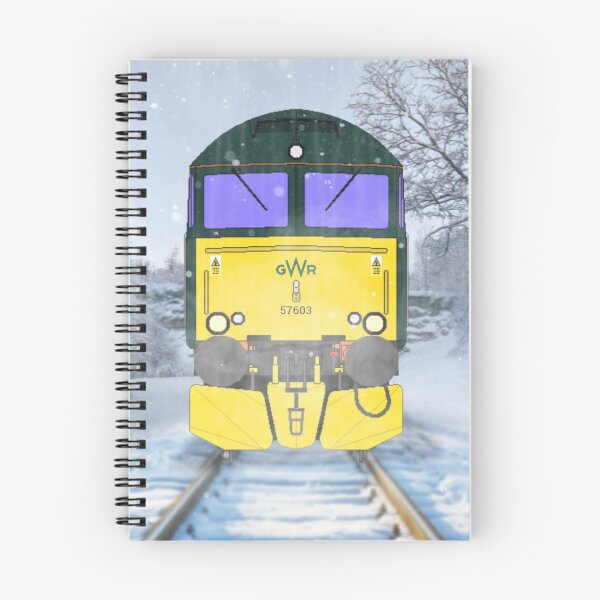 Item preview, Class 57 locomotive christmas card designed and sold by TrainFanatic.