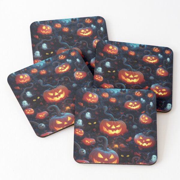 Item preview, Halloween night in a haunted forest. designed and sold by MyHappyArtShop.