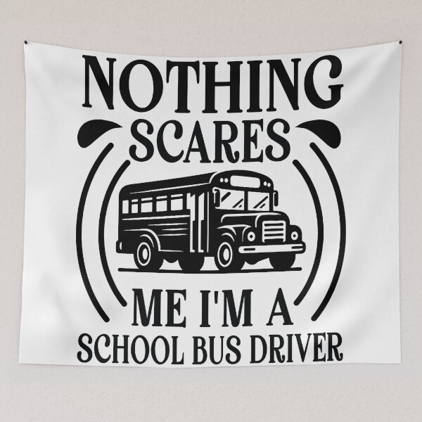Item preview, Nothing Scares Me I'm a School Bus chauffeur driver designed and sold by limanol.