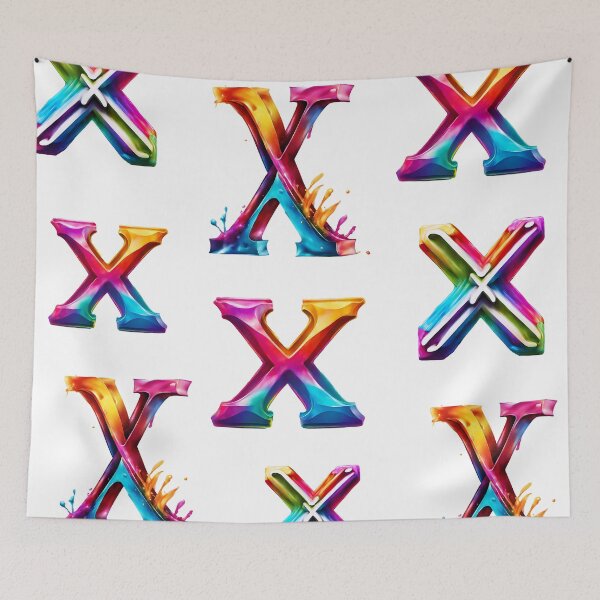 Item preview, Colorful 3D Letter X Pattern 1 designed and sold by Tom-Johnson.