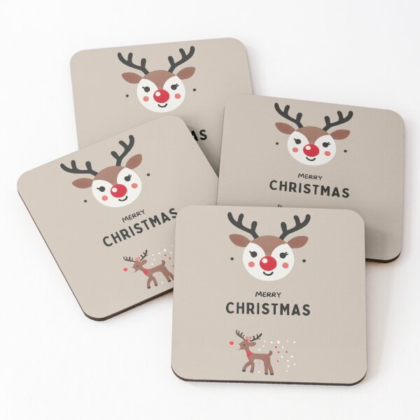 Item preview, Cartoon Reindeer with Red Nose designed and sold by Blink Art Studio.