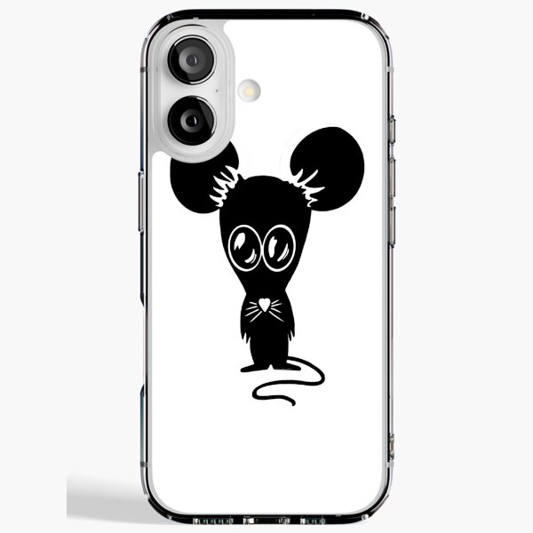 Rat Gang Crew Logo Design by iServalan Black on White iPhone Soft Case