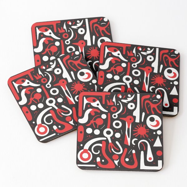 Item preview, Abstract art in red, white and black number 2 designed and sold by Harry Wibier.