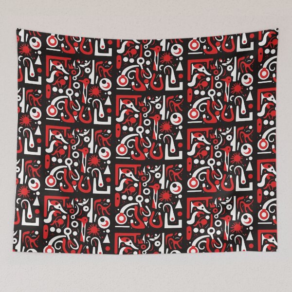 Item preview, Abstract art in red, white and black number 2 designed and sold by Harry Wibier.