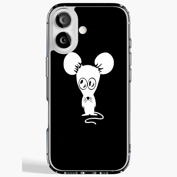 Rat Gang Crew Logo Design by iServalan White on Black iPhone Soft Case