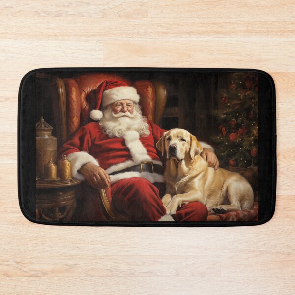 Item preview, Santa Claus with Labrador Retriever designed and sold by PetsArt.