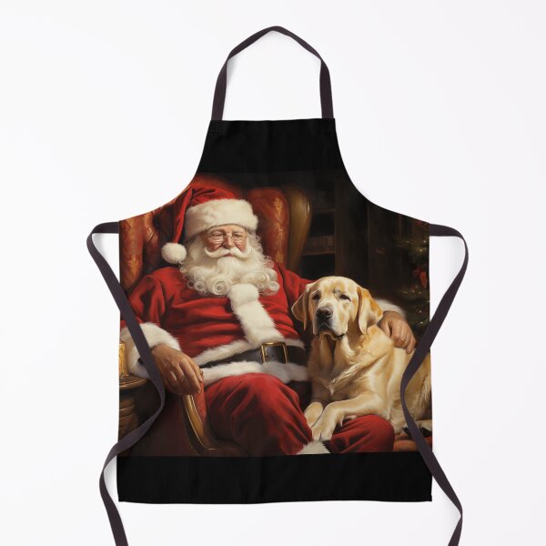 Item preview, Santa Claus with Labrador Retriever designed and sold by PetsArt.
