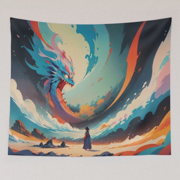 Item preview, "Encounter with the cosmic dragon" designed and sold by Da_ Crescente.