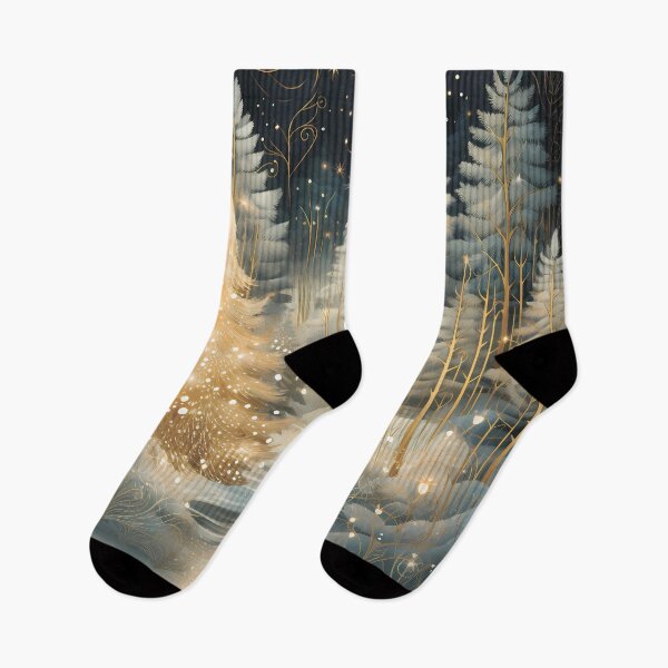 Item preview, Snowy forest.Winter landscape.Winter night. designed and sold by MagelliShop.