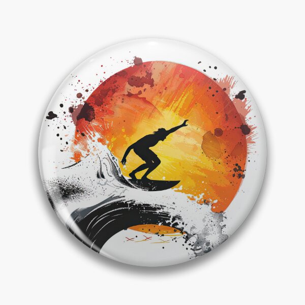 Item preview, Sunset Surfing Adventure in Graphic Style designed and sold by Piotrek0001.