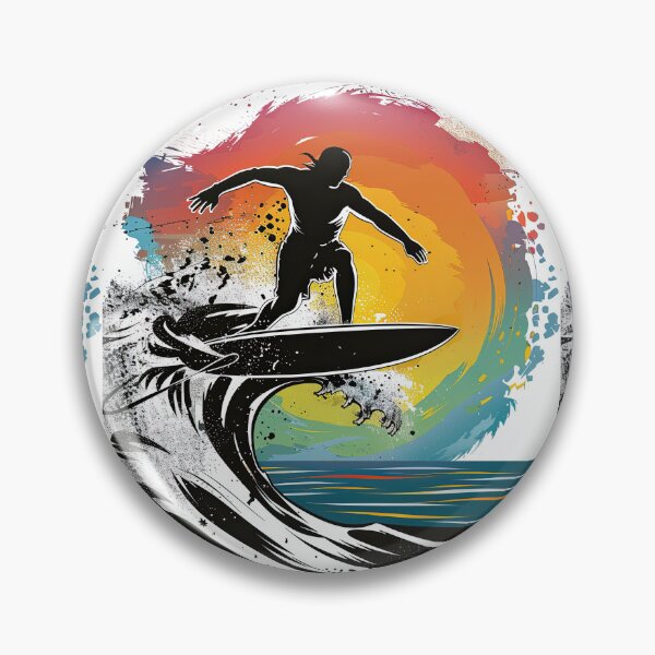 Item preview, Surfer in Motion Against Sunset Horizon designed and sold by Piotrek0001.