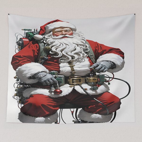 Item preview, Christmas Santa Claus robot. designed and sold by DaliaSabryTee.