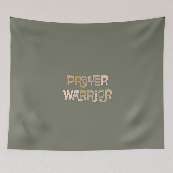 Item preview, Prayer Warrior, Christian Inspired Typography designed and sold by Our Bible Journey.