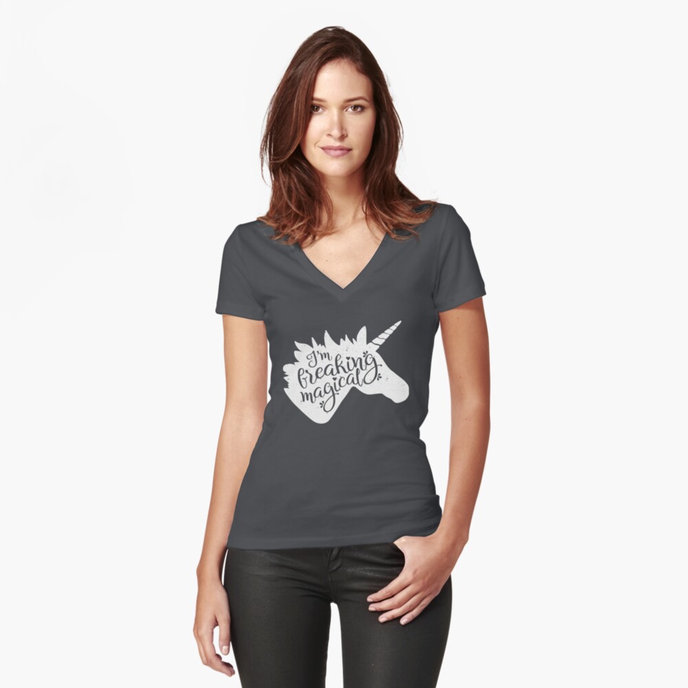 Item preview, Fitted V-Neck T-Shirt designed and sold by 3CCreativDesign.