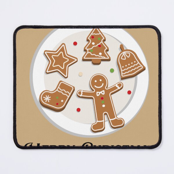 Item preview, Merry Christmas Gingerbread Plate LightBrown designed and sold by SimplyPsycho.