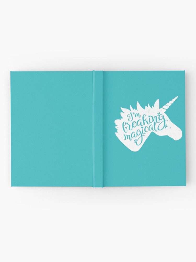 Thumbnail 2 of 3, Journal, Vintage I'm a freaking magical unicorn designed and sold by 3CCreativDesign.