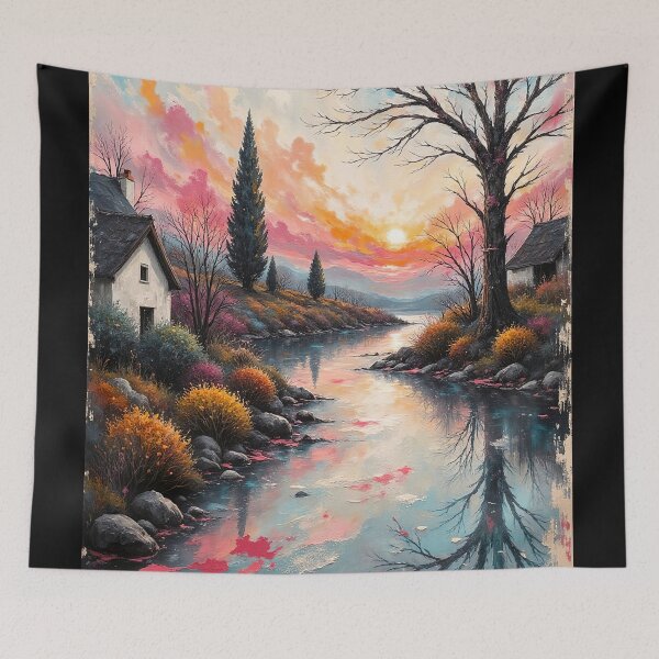 Item preview, Impressionistic landscapes with dramatic skies designed and sold by ArtCreator2023.
