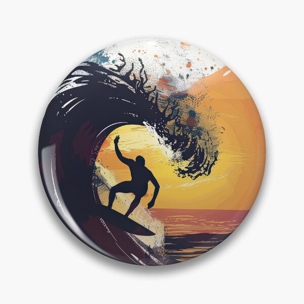 Item preview, Sunset Surfing with a Splash of Color designed and sold by Piotrek0001.
