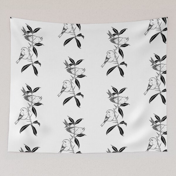 Item preview, Birds blackwork design designed and sold by inkjohn.