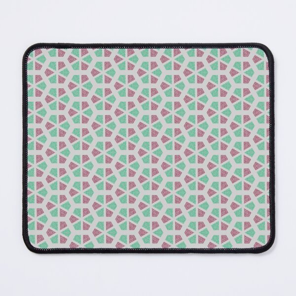 Item preview, Geometric Hexagonal Pattern in Green and Maroon designed and sold by Genie-0750.