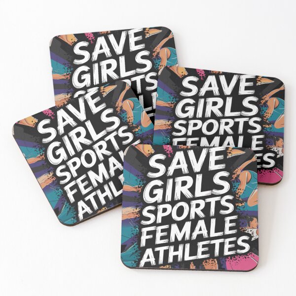 Item preview, Save Girls Sports Female Athletes designed and sold by MaxxerDesigns.
