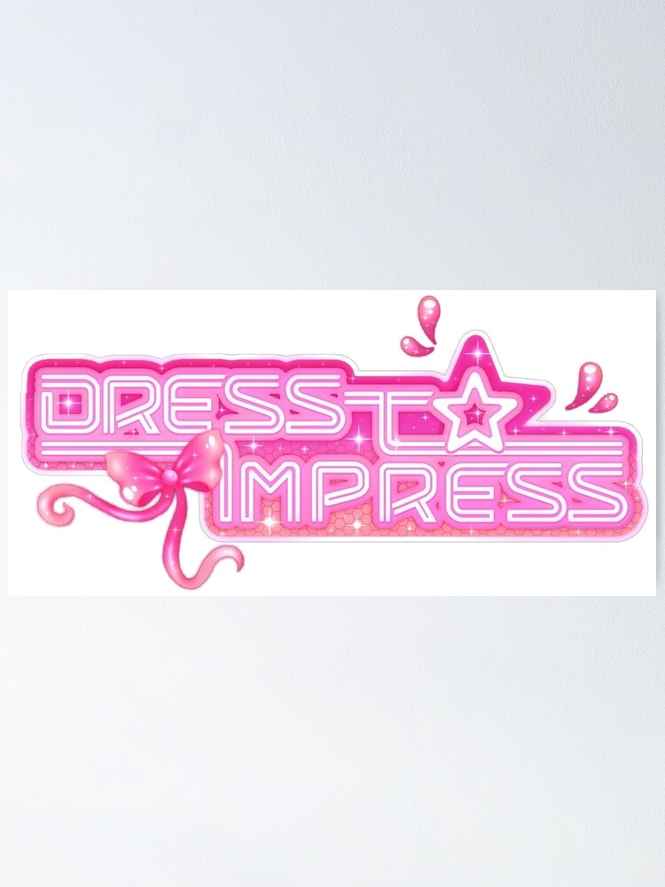 Thumbnail 1 of 3, Poster, Dress To Impress Logo Aesthetic Roblox designed and sold by iwannitonashirt.