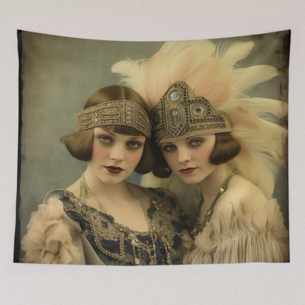 Item preview, 1920s Flapper Girls Old Photograph designed and sold by whitecat23.