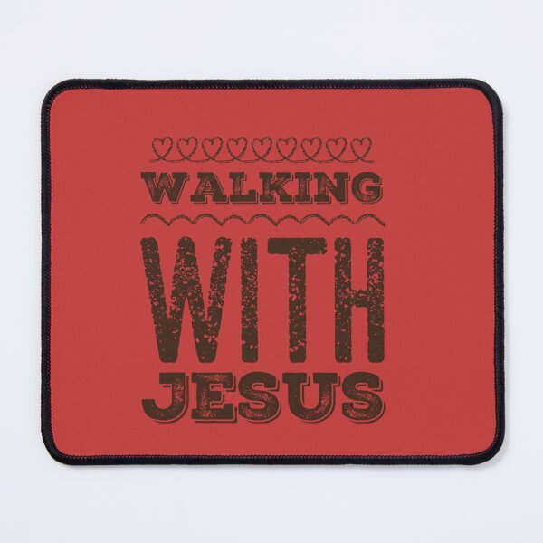Item preview, Walking With Jesus Christian Typography Design designed and sold by Our Bible Journey.