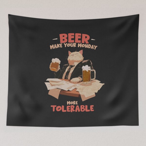Item preview, Beer Make Your Monday More Tolerable designed and sold by mustbewhy.