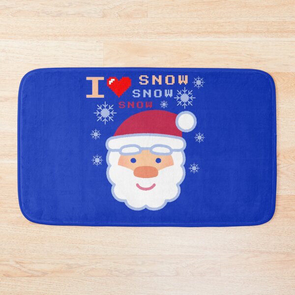 Item preview, I Love Snow Cute Santa Christmas Gift Idea designed and sold by IceBathDESIGNS.