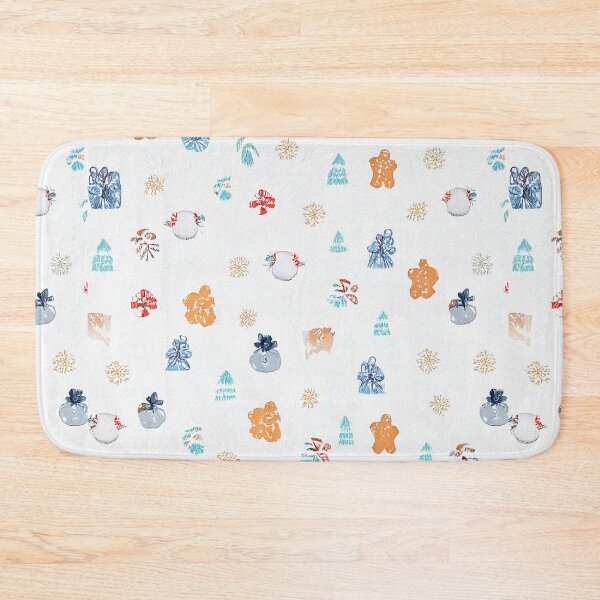 Item preview, Festive Holiday Pattern with Gingerbread & Gifts designed and sold by DigitalGemArt.