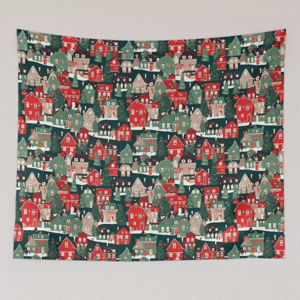 Item preview, Pueblo de Navidad designed and sold by PrettyPatternss.