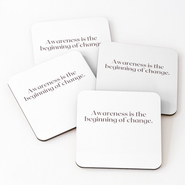Item preview, Awareness is the beginning of change. designed and sold by AlwaysHome.