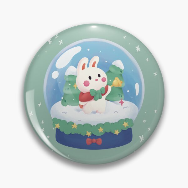 Item preview, Cute Christmas Snowglobe | Bunny | Animals designed and sold by Thea's Workshop.