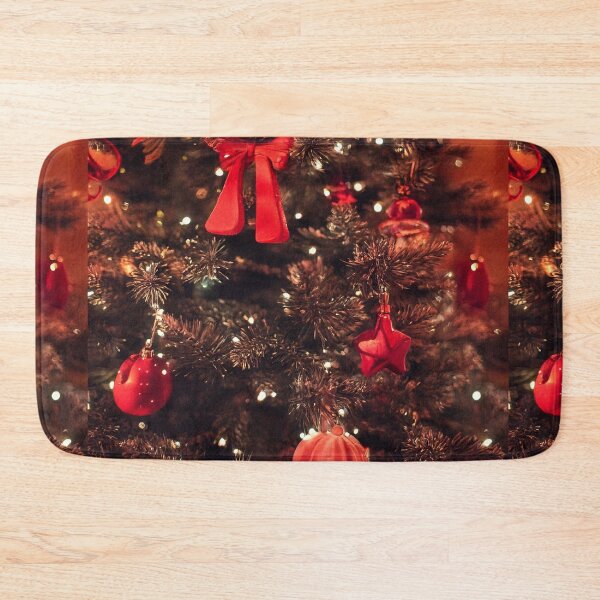 Item preview, Christmas Tree with Lights and Red Ornaments designed and sold by DigitalGemArt.