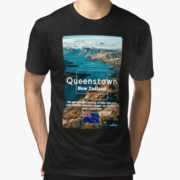 Item preview, Queenstown-The adventure capital of New Zealand, like bungee jumping, skiing, or views of Lake Wakatipu - New Zealand V2 designed and sold by CapricornX.