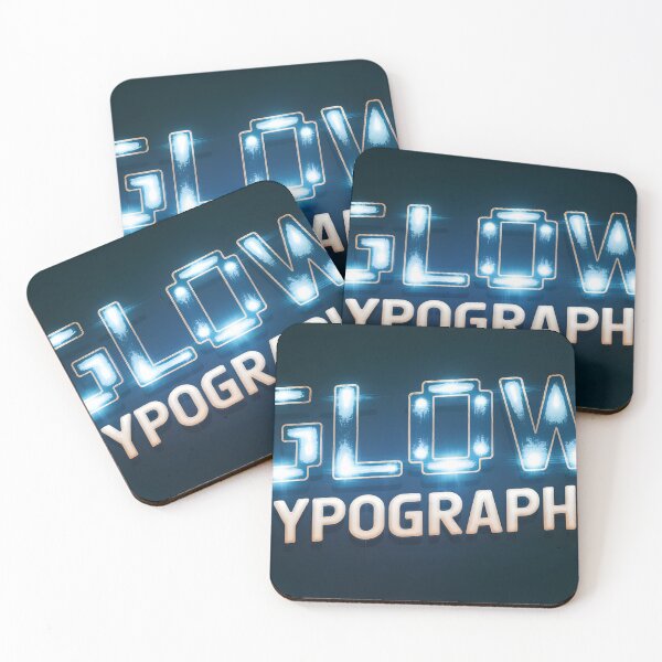 Item preview, Bright Glowing Typography Design with Illuminated Neon Lettering Effect designed and sold by Creative88Art.
