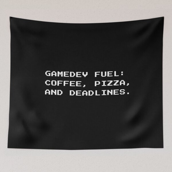 Item preview, Gamedev Fuel: Coffee, Pizza, And Deadlines. Gifts For Game Developers designed and sold by JollyBall.