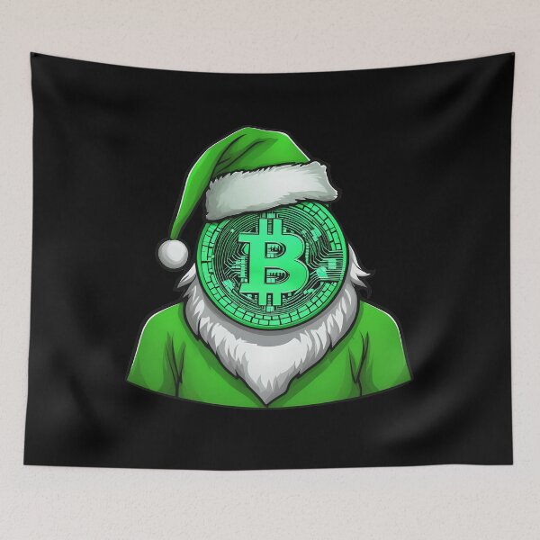 Item preview, Bitcoin Santa Hat Christmas Pajama Party Outfit Crypto Holder Btc Cryptocurrency Investor designed and sold by Zikozaki.