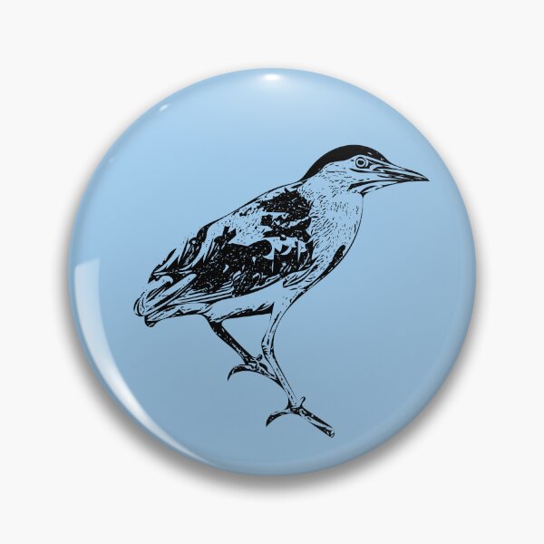 Item preview, Nankeen Night Heron Black Design  designed and sold by designsasstultd.