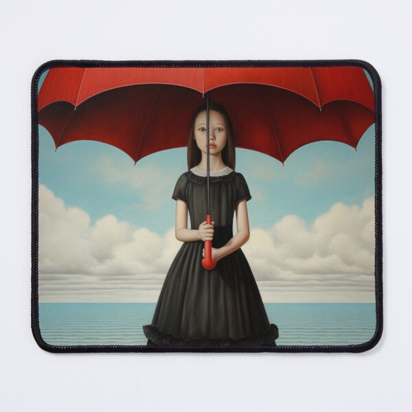Item preview, Girl Holding Red Umbrella designed and sold by whitecat23.