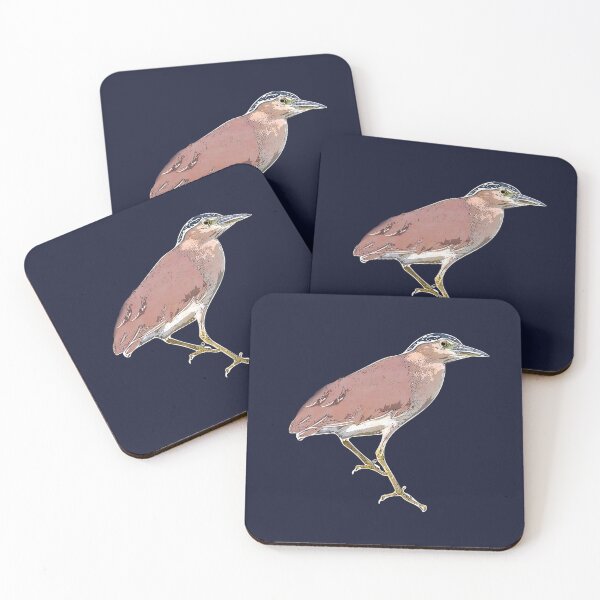 Item preview, Nankeen Night Heron White Alternate Design  designed and sold by designsasstultd.