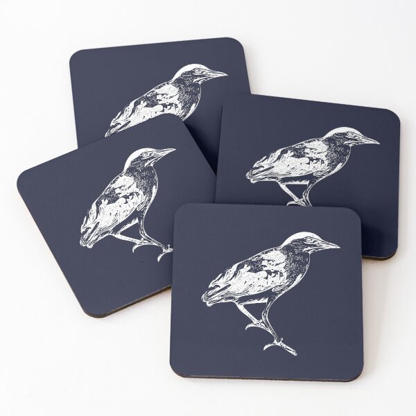 Item preview, Nankeen Night Heron White Design  designed and sold by designsasstultd.